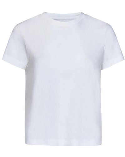 Khaite Weißes geripptes crewneck t-shirt