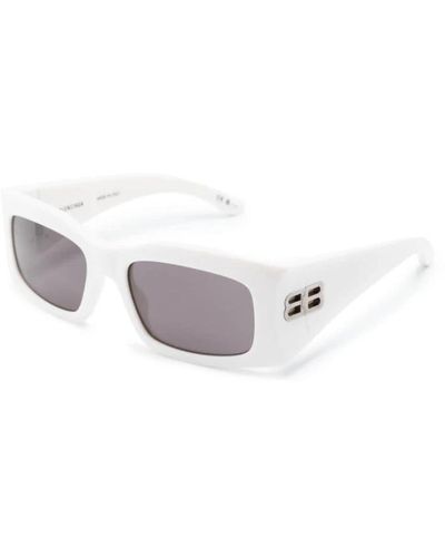 Balenciaga Weiße sonnenbrille mit original-etui