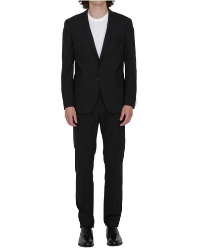 Tonello Single Breasted Suits - Black