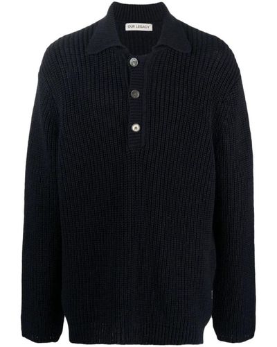 Our Legacy Round-Neck Knitwear - Blue