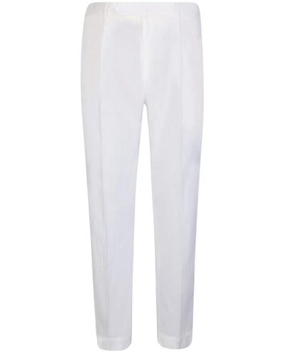 Dell'Oglio Trousers > slim-fit trousers - Blanc