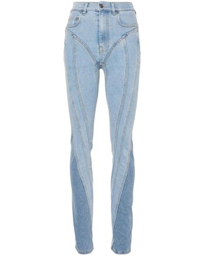 Mugler Jeans > skinny jeans - Bleu