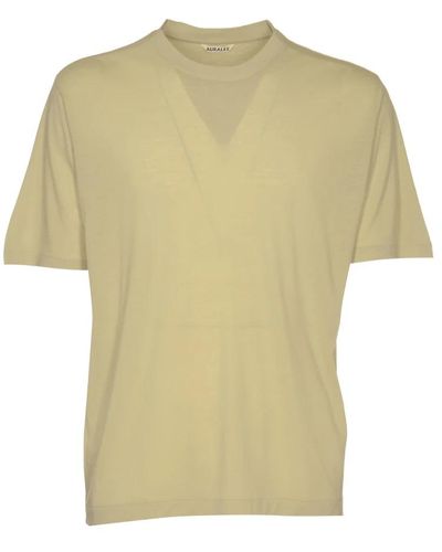 AURALEE T-Shirts - Yellow