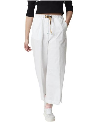 White Sand Wide Trousers - White