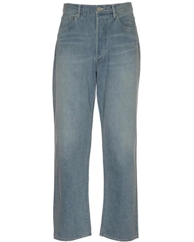 AURALEE Straight Jeans - Blue