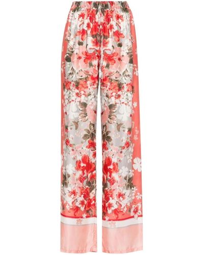 Ermanno Scervino Wide trousers - Rot
