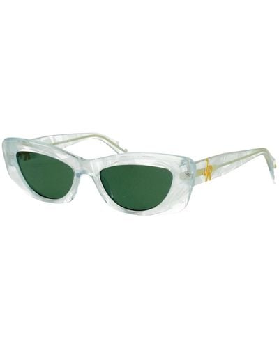 John Richmond Sonnenbrille mit kontrastierendem logo, kühner und raffinierter stil - Grün