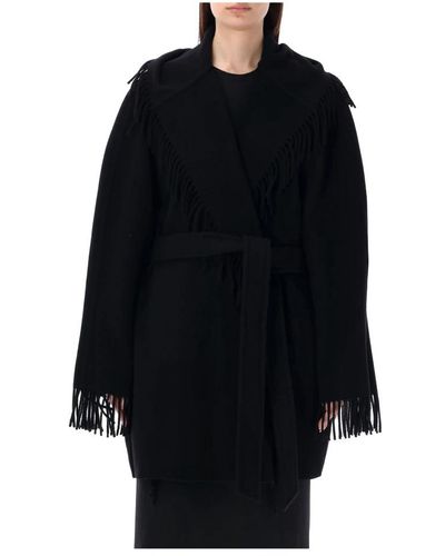 Balenciaga Belted Coats - Black
