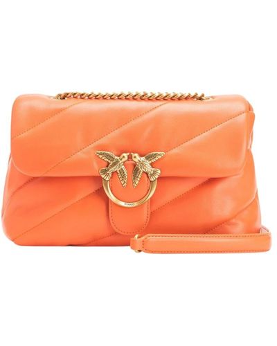 Pinko Elegante bolso de cuero - Naranja