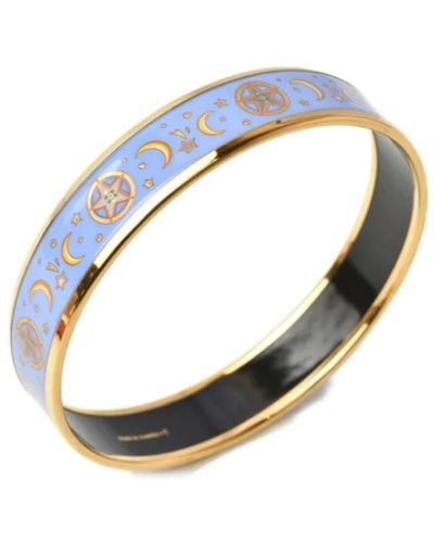 Hermès Braccialetto in metallo usato multicolore - Blu