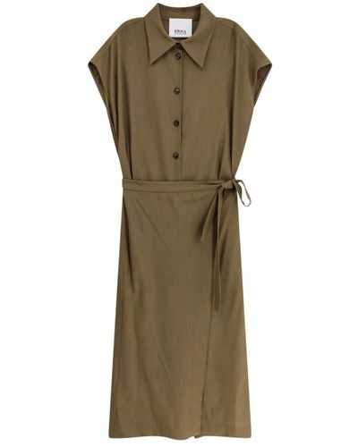 Erika Cavallini Semi Couture Shirt Dresses - Green