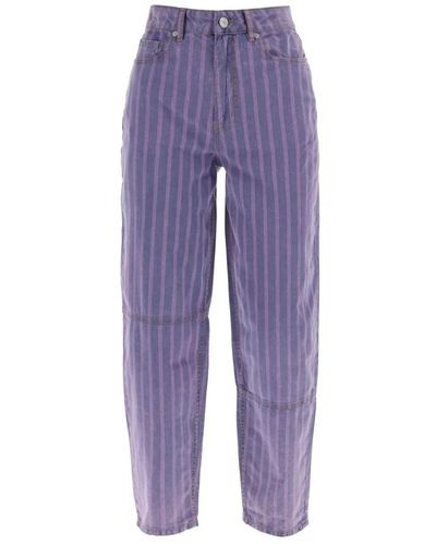 Ganni Striped starry jeans - Viola