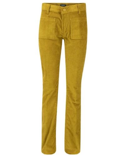 Dondup Pantalones ajustados - Amarillo