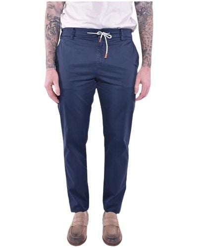 Eleventy Slim-Fit Trousers - Blue