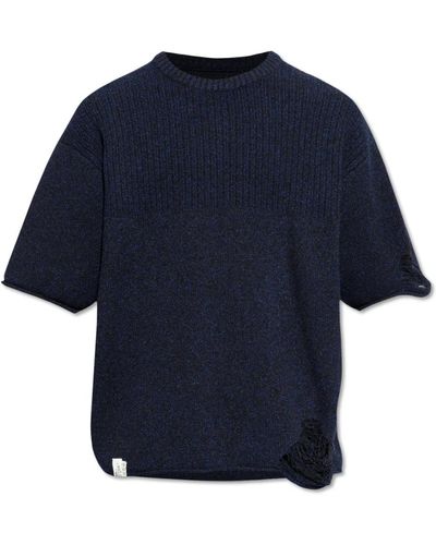 Adererror Knitwear > round-neck knitwear - Bleu