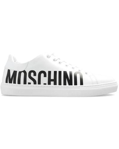 Moschino Sneakers mit logo - Weiß