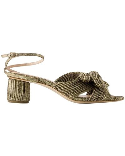 Loeffler Randall Goldene sandalen aus kunstleder - Mettallic