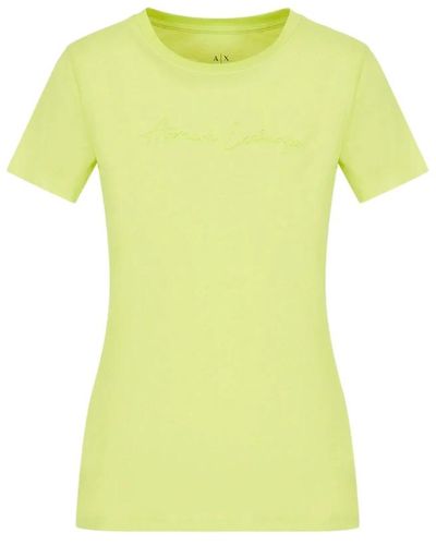 Armani Exchange T-Shirts - Yellow