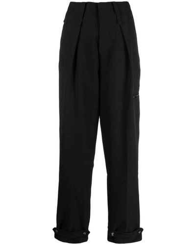 OMBRA MILANO Trousers > straight trousers - Noir
