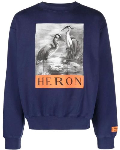 Heron Preston Hoodies - Blau