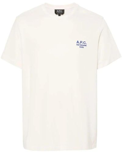 A.P.C. Weißes raymond t-shirt