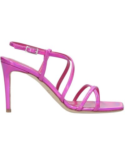 NCUB Fuchsia patent sandalen mit knöchelriemen - Pink
