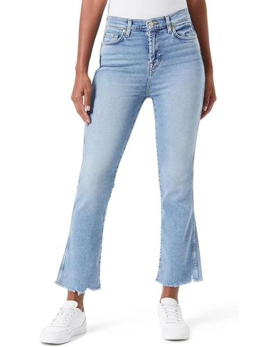 7 For All Mankind High rise slim kick jeans 7 for all kind - Blau