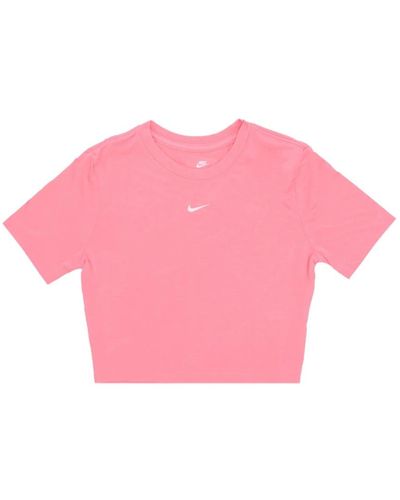 Nike Koralle kreide/weiß crop tee - Pink