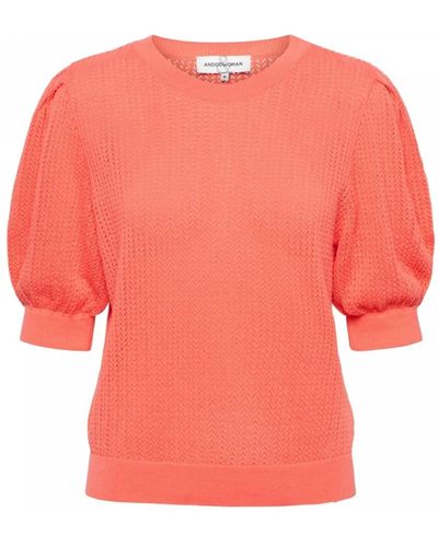 &Co Woman Round-Neck Knitwear - Pink
