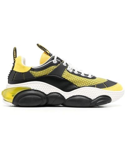 Moschino Sneakers basse gialle a strati - Giallo