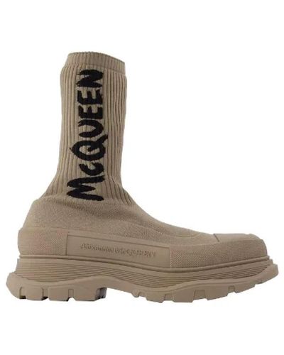 Alexander McQueen High Boots - Brown