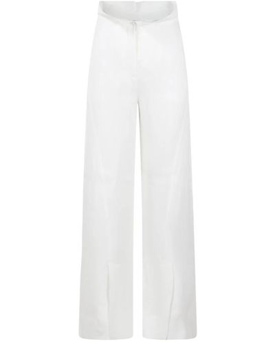 Alberta Ferretti Wide pantaloni - Bianco