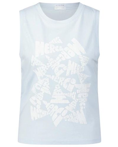 Mother Strong and silent type tank top - Blau