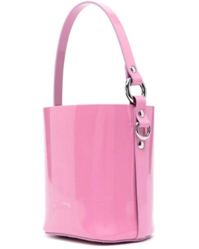 Vivienne Westwood Rosa lackleder eimer tasche - Pink