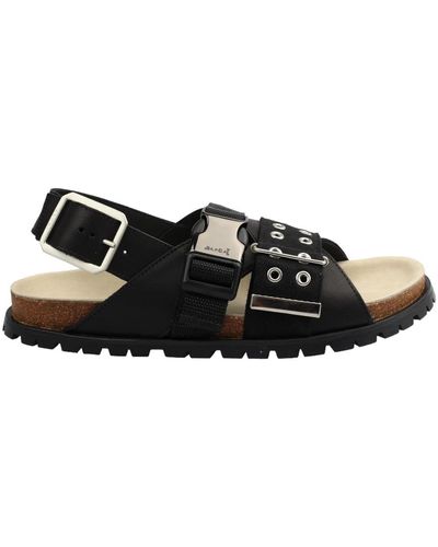Sacai Flat Sandals - Black