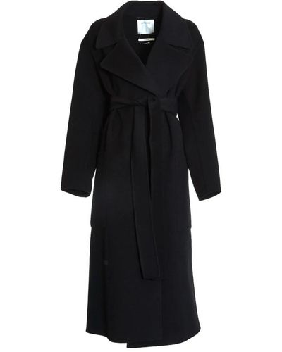 Sportmax Belted Coats - Black