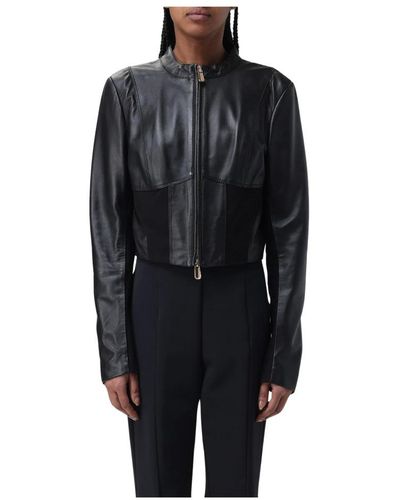 Pinko Leather Jackets - Black