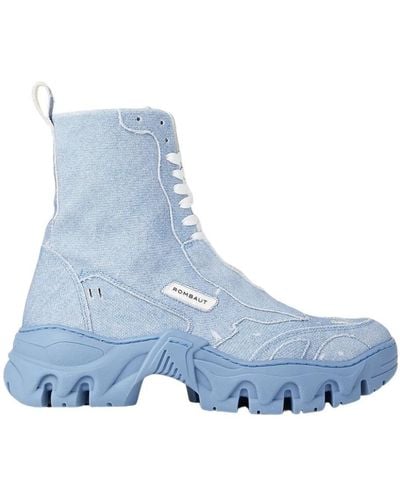 Rombaut Shoes > boots > lace-up boots - Bleu