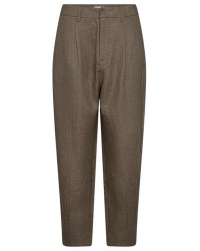 Copenhagen Muse Cropped Trousers - Brown