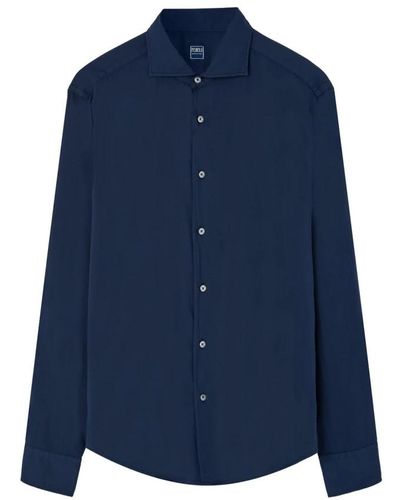 Fedeli Shirts > formal shirts - Bleu