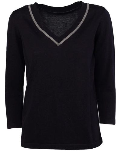 Fabiana Filippi V-Neck Knitwear - Black