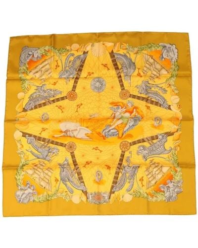Hermès Pre-owned > pre-owned accessories > pre-owned scarves - Jaune