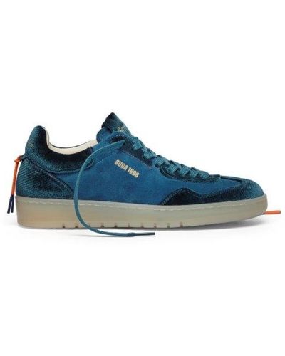 Barracuda Sneakers in pelle scamosciata di lusso - Blu