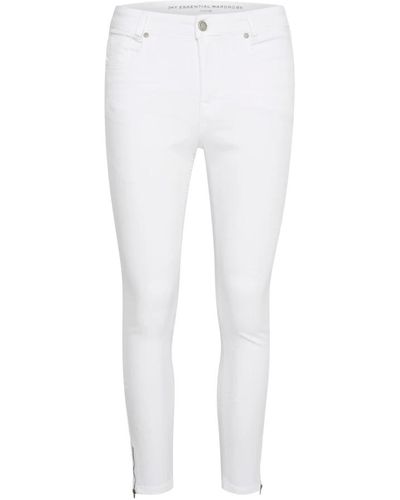 My Essential Wardrobe Slim-fit trousers - Blanco