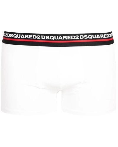 DSquared² Boxershorts mit charakteristischem Bund - Weiß