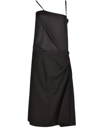 Maison Margiela Impresionante colección de vestidos midi - Negro