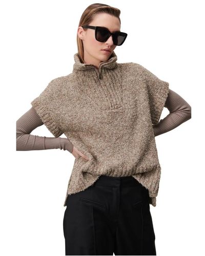 Jane Lushka Knitwear > turtlenecks - Marron