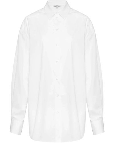 Dagmar Camisa de algodón - estilo clásico - Blanco