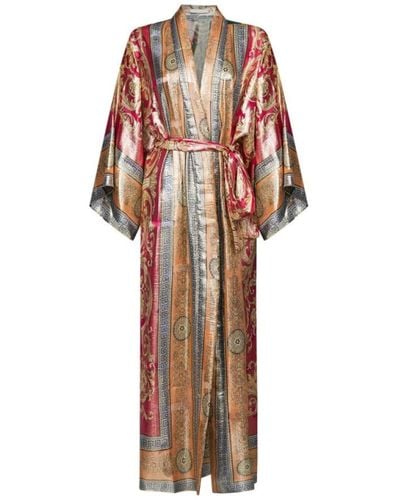 Mes Demoiselles Reggio kimono in seta con filo lurex - Multicolore