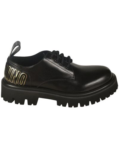 Moschino Laced Shoes - Black
